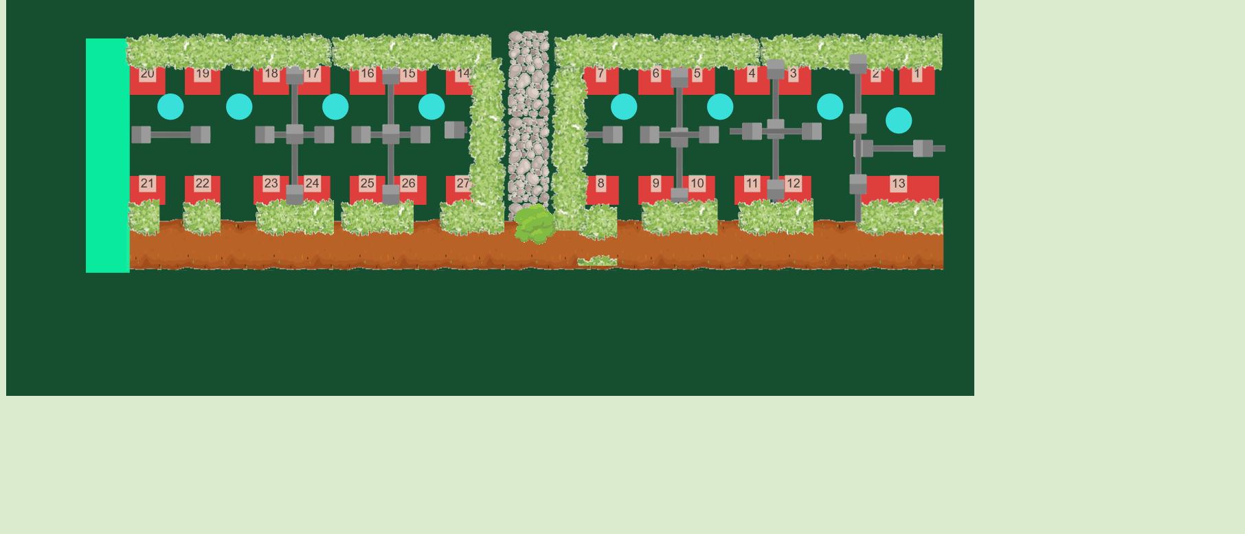 Plan jardin